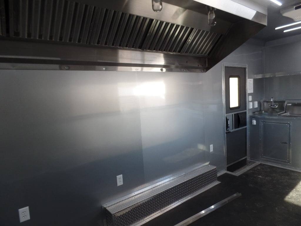 8.5′ x 18′ White Custom Concession Food Trailer — photo 9