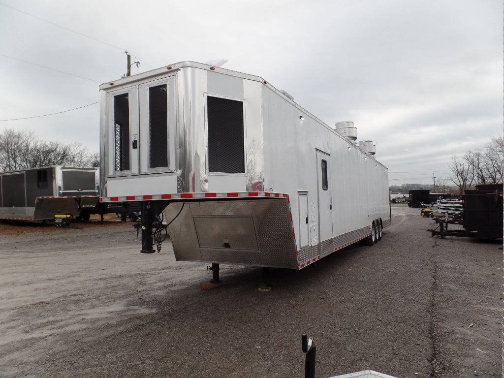 8.5′ x 48′ Concession Trailer White Food Event Catering — photo 4