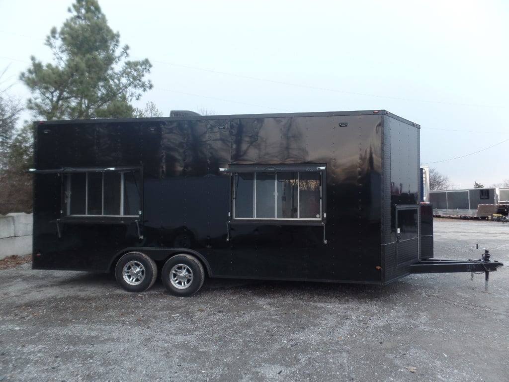 8.5′ x 20′ Black Concession Food Trailer — photo 10