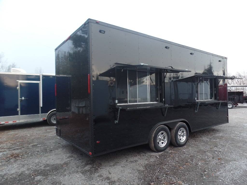 8.5′ x 20′ Black Concession Food Trailer — photo 7