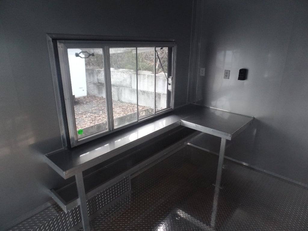 8.5′ x 20′ Black Concession Food Trailer — photo 13