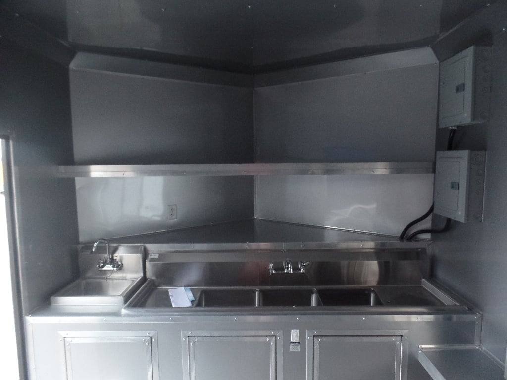 8.5′ x 20′ Black Concession Food Trailer — photo 4