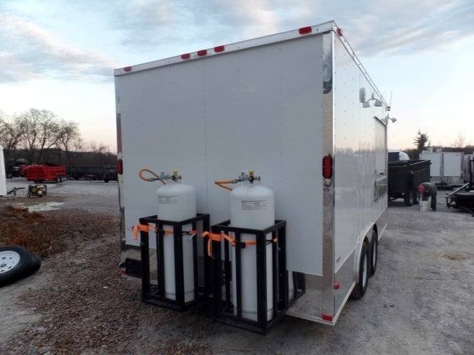 8.5′ x 16′ White Concession Food Trailer With Appliances — photo 12