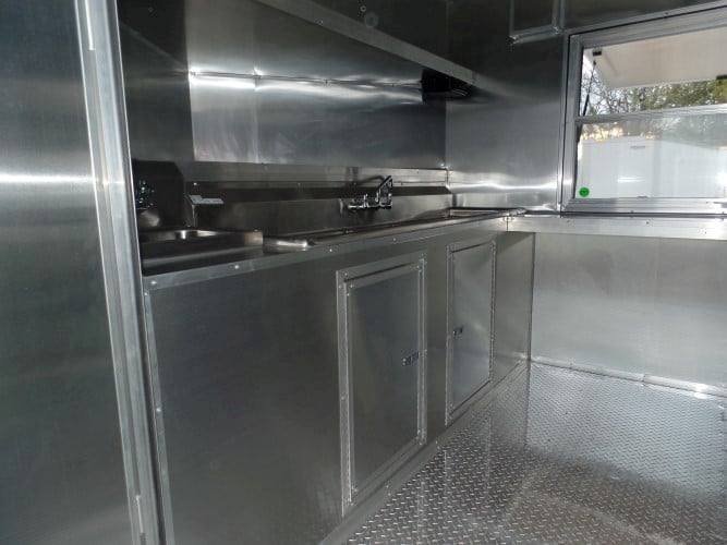 8.5′ x 16′ White Concession Food Trailer With Appliances — photo 3