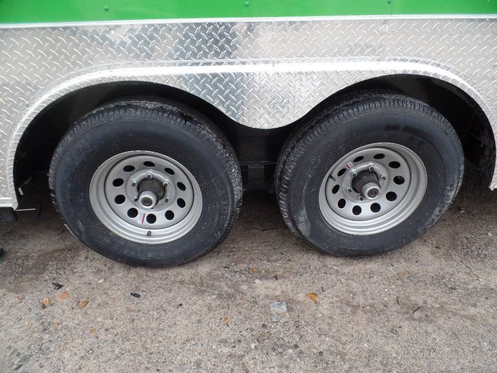 8.5′ x 18′ Lime Green Mexican Concession Food Trailer — photo 10