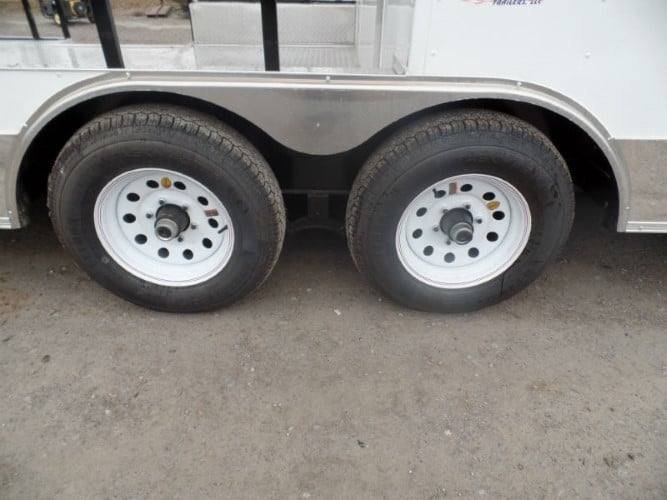 8.5′ x 22′ Concession Trailer White BBQ Vending — photo 8