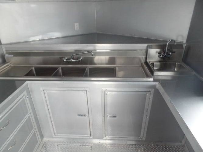 8.5′ x 22′ Concession Trailer White BBQ Vending — photo 15