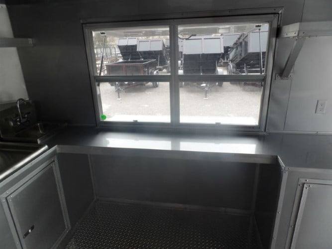 8.5′ x 22′ Concession Trailer White BBQ Vending — photo 13