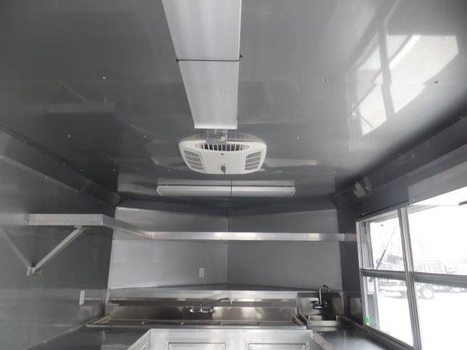 8.5′ x 22′ Concession Trailer White BBQ Vending — photo 2