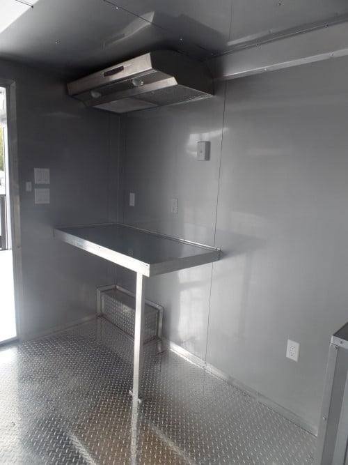 8.5′ x 22′ Concession Trailer White BBQ Vending — photo 5