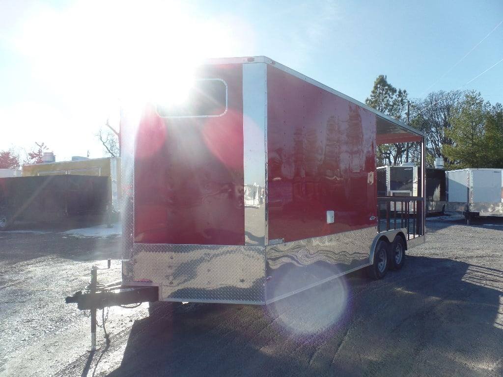 8.5′ x 20′ Concession Food Trailer Red BBQ — photo 4