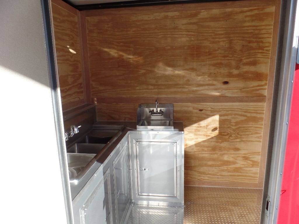 8.5′ x 20′ Concession Food Trailer Red BBQ — photo 3