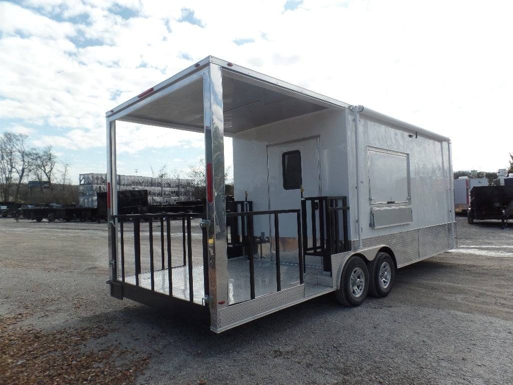 8.5′ x 24′ Concession Trailer White BBQ Catering Event Food — photo 9