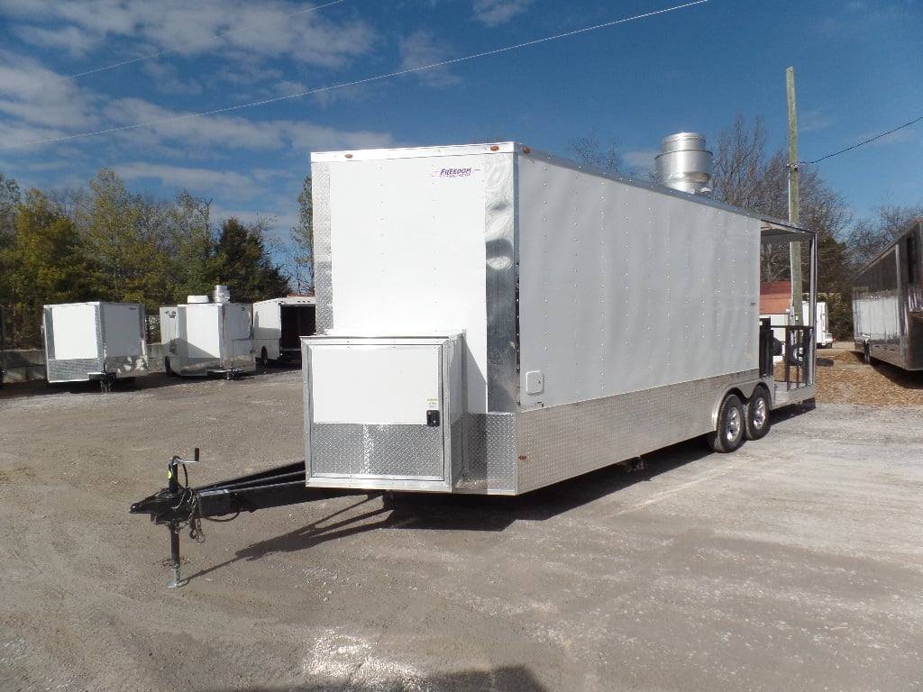 8.5′ x 24′ Concession Trailer White BBQ Catering Event Food — photo 8