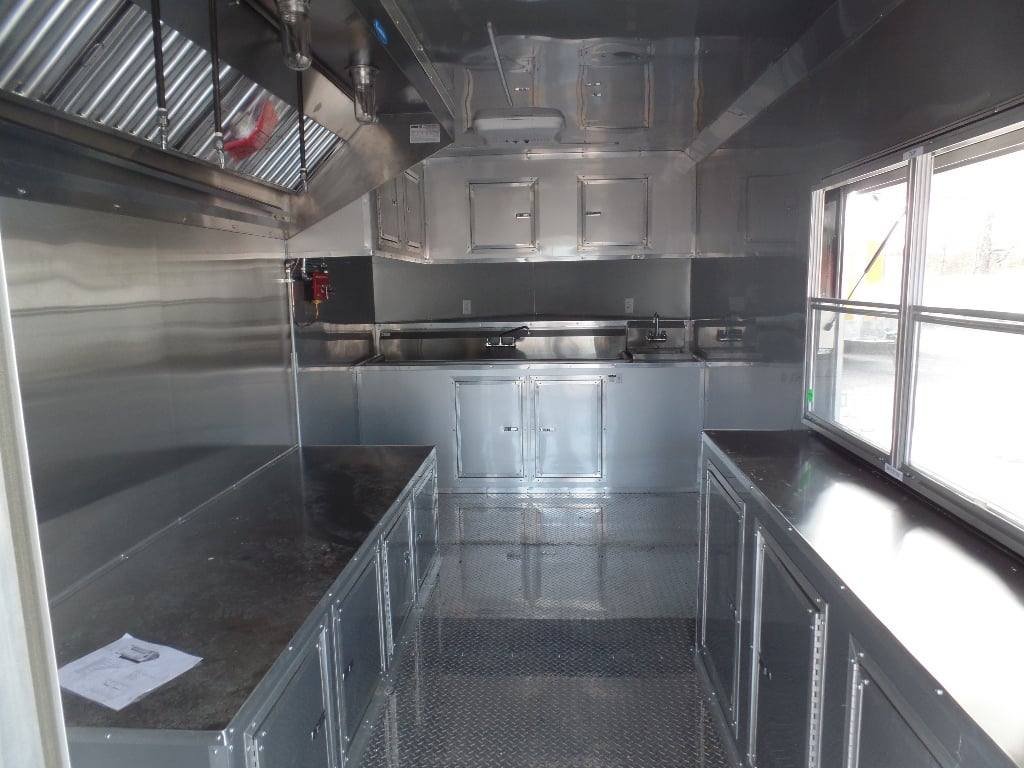 8.5′ x 24′ Concession Trailer White BBQ Catering Event Food — photo 12