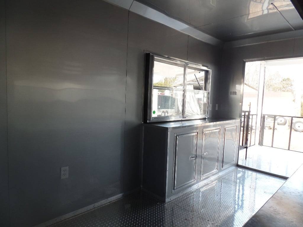 8.5′ x 24′ Concession Trailer White BBQ Catering Event Food — photo 11