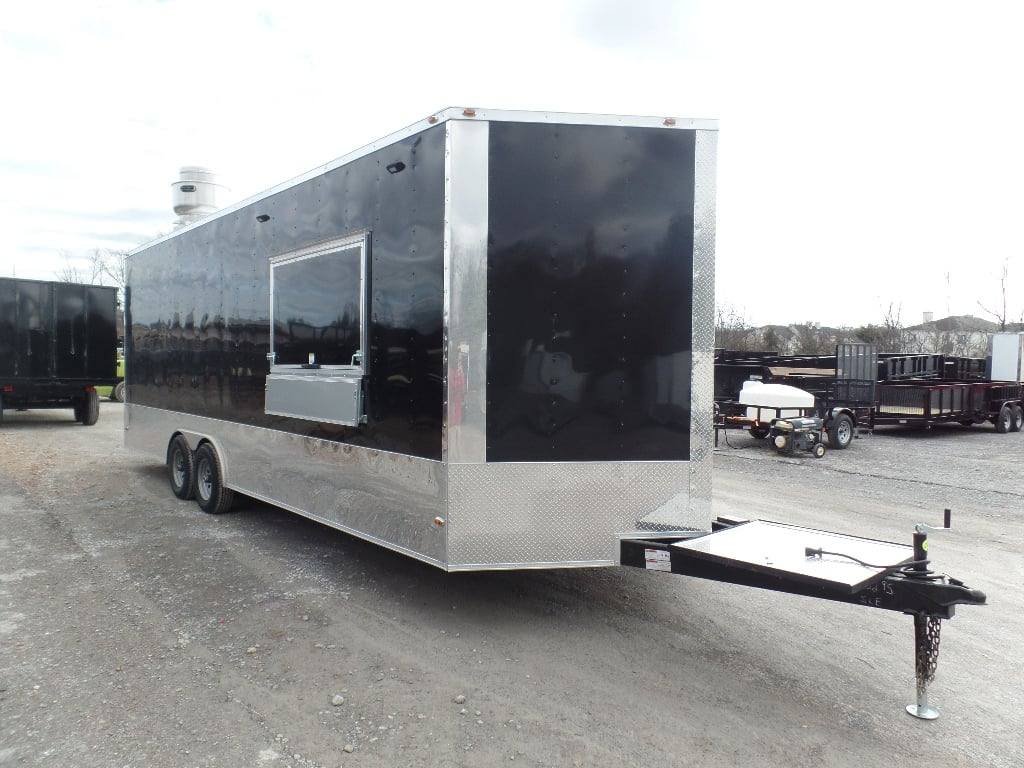 Concession Trailer 8.5′ x 24′ Black Catering Event Food — photo 9