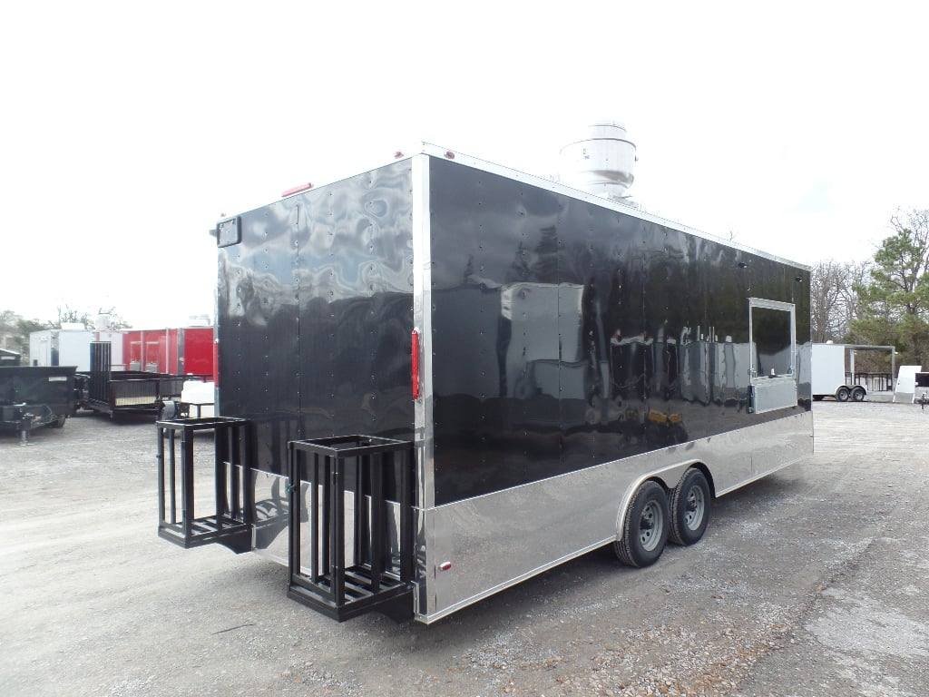 Concession Trailer 8.5′ x 24′ Black Catering Event Food — photo 7