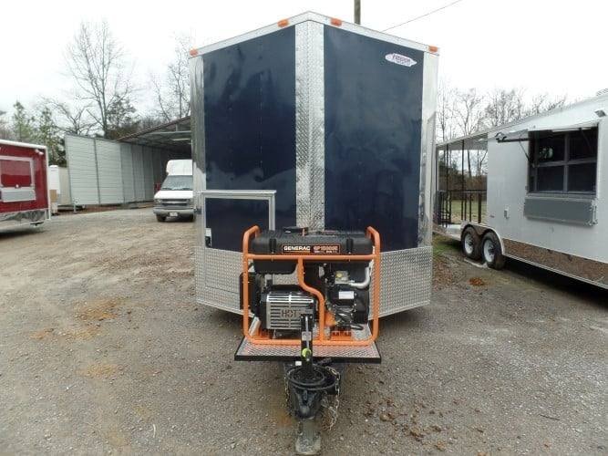 8.5′ x 22′ Concession Trailer Indigo Blue Food Event Catering — photo 13