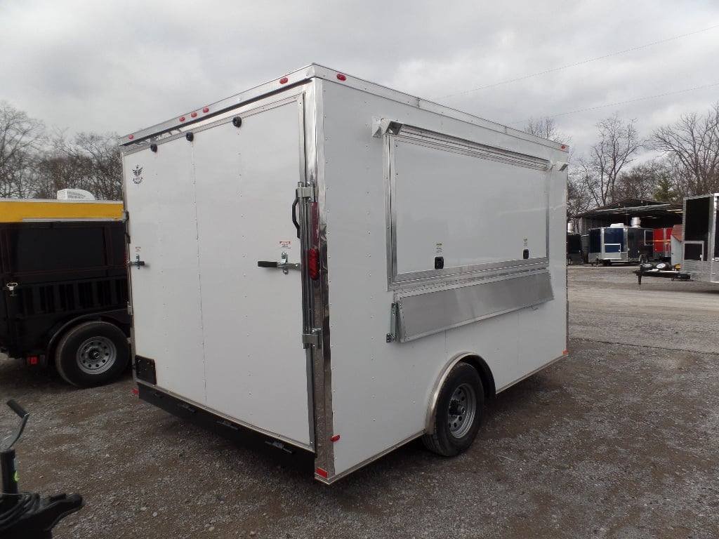 8.5′ x 12′ Concession Trailer White Event Catering Food — photo 5