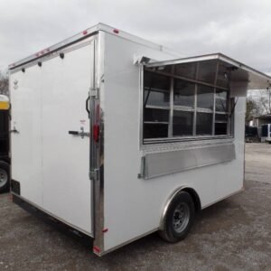 8.5 x 12 white catering trailer with balanced layout - view 9