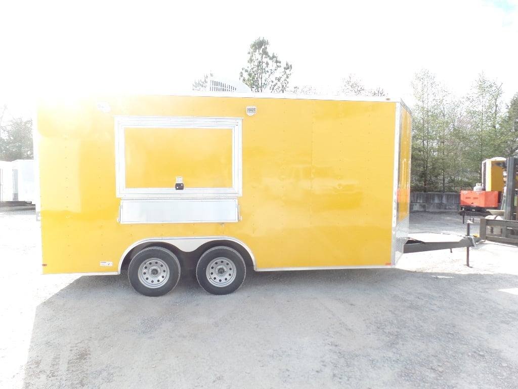 8.5′ x 16′ Yellow Event Concession Food Trailer — photo 10