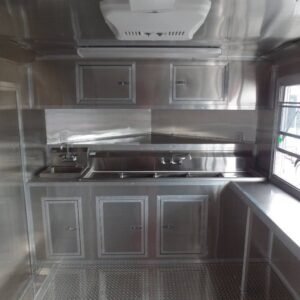 8.5 x 12 white catering trailer with balanced layout - view 15