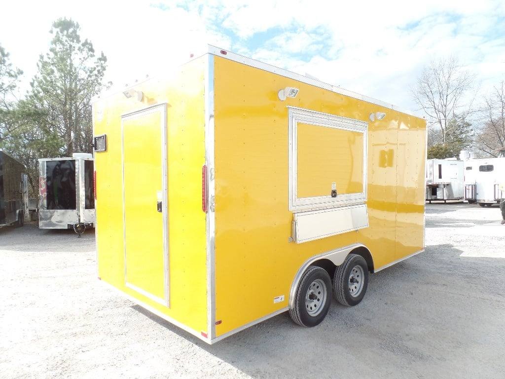 8.5′ x 16′ Yellow Event Concession Food Trailer — photo 13