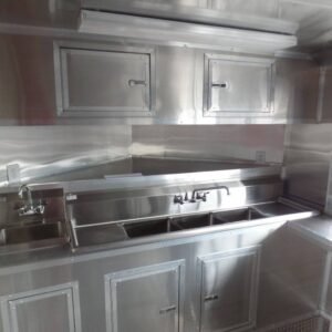 8.5 x 12 white catering trailer with balanced layout - view 11