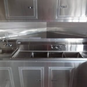 8.5 x 12 white catering trailer with balanced layout - view 13