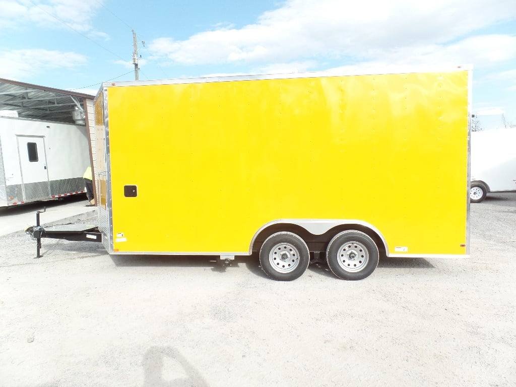 8.5′ x 16′ Yellow Event Concession Food Trailer — photo 8