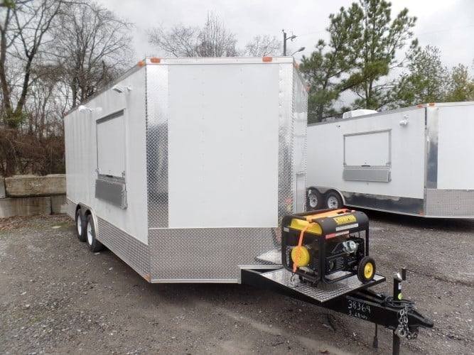 8.5′ x 18′ Concession Food Trailer White Event Catering — photo 5
