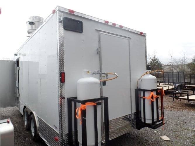 8.5′ x 18′ Concession Food Trailer White Event Catering — photo 7