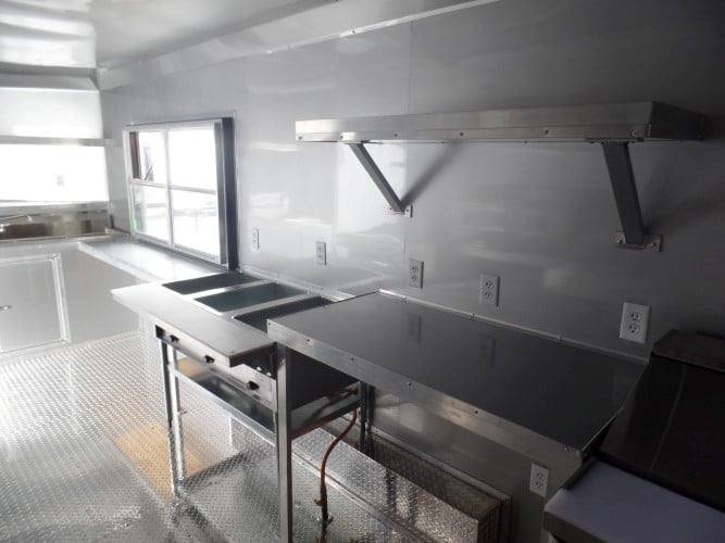 8.5′ x 18′ Concession Food Trailer White Event Catering — photo 3