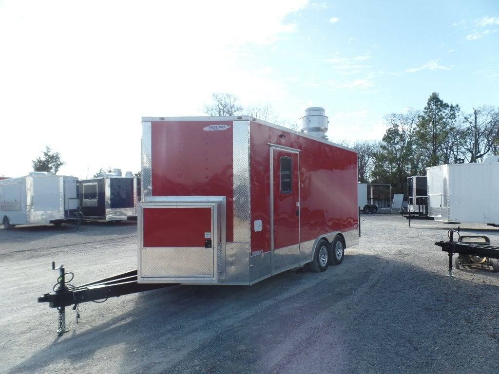 8.5′ x 16′ Concession Food Victory Red Trailer With Appliances — photo 6
