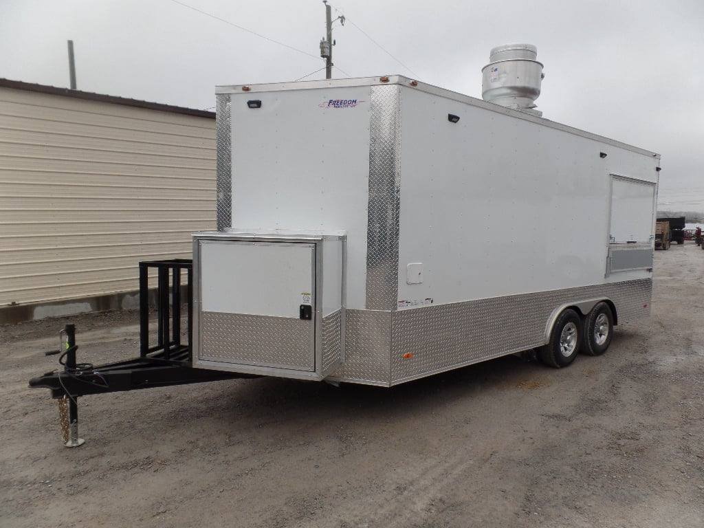 8.5′ x 18′ White Concession Food Event Trailer — photo 2