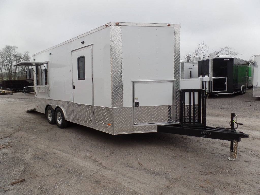 8.5′ x 18′ White Concession Food Event Trailer — photo 7