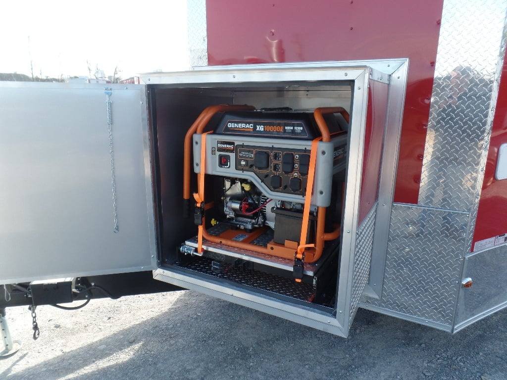 8.5′ x 16′ Concession Food Victory Red Trailer With Appliances — photo 3