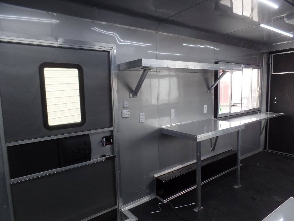 8.5′ x 18′ White Concession Food Event Trailer — photo 9