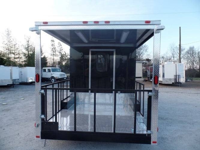 8.5′ x 20′ Concession Food Trailer Black BBQ Event Catering — photo 3