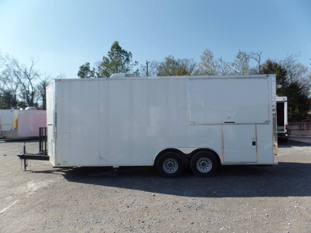 8.5′ x 20′ Concession Food Trailer White BBQ Event Catering — photo 3