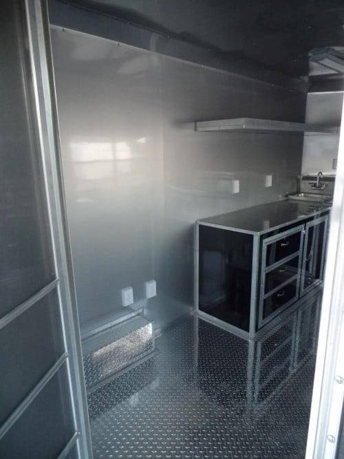 8.5′ x 20′ Concession Food Trailer Black BBQ Event Catering — photo 5