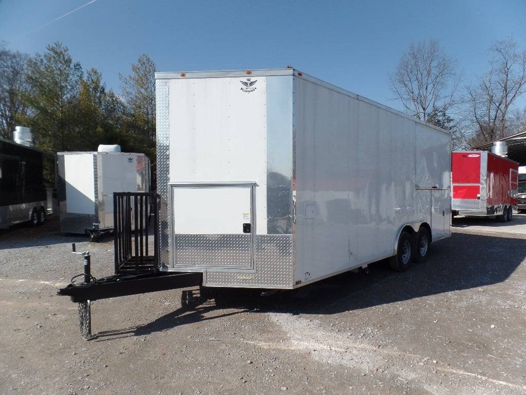 8.5′ x 20′ Concession Food Trailer White BBQ Event Catering — photo 5