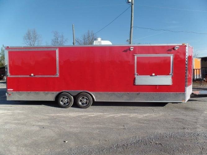 8.5′ x 26′ Concession Trailer Red BBQ Food Event Vending — photo 11