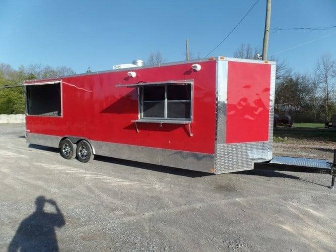 8.5′ x 26′ Concession Trailer Red BBQ Food Event Vending — photo 13