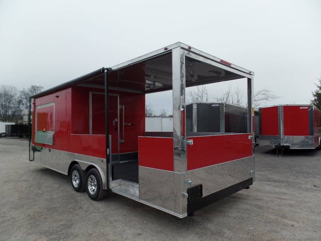 8.5′ x 24′ Concession Red BBQ Food Event Catering Trailer — photo 5