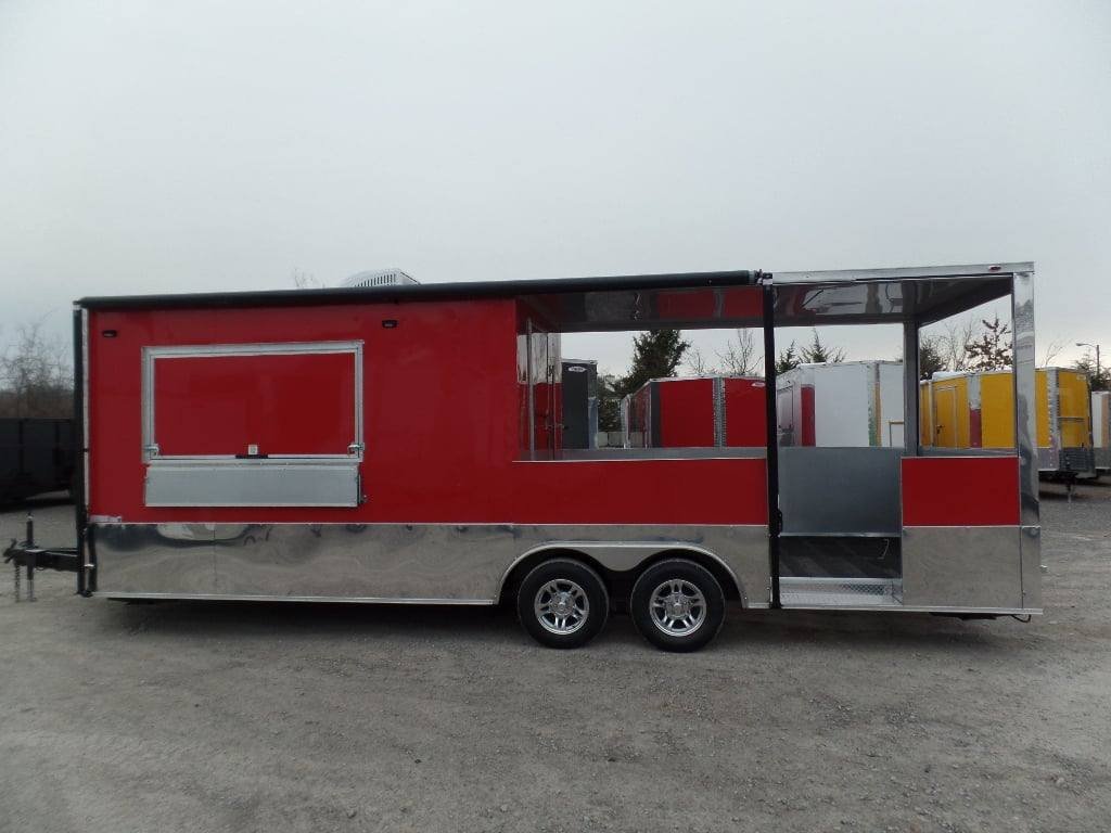 8.5′ x 24′ Concession Red BBQ Food Event Catering Trailer — photo 8