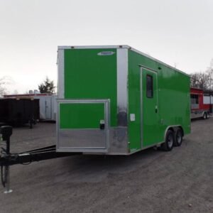 8.5 x 16 electric green trailer with vibrant finish - view 9