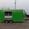 8.5 x 16 electric green trailer with vibrant finish