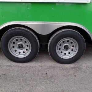 8.5 x 16 electric green trailer with vibrant finish - view 7